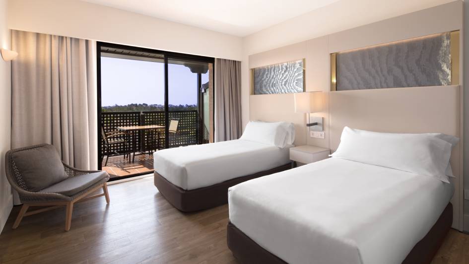 Habitación del hotel sede de La Leyenda de Tartessos 2026.