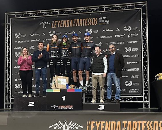 Los ganadores de la primera etapa de La Leyenda de Tartessos. 